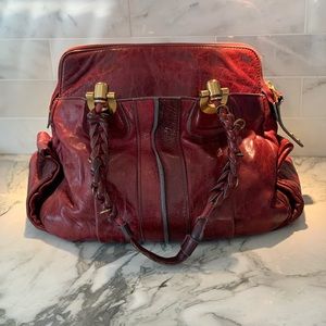 Chloe Heloise Shoulder Bag with Plum Leather